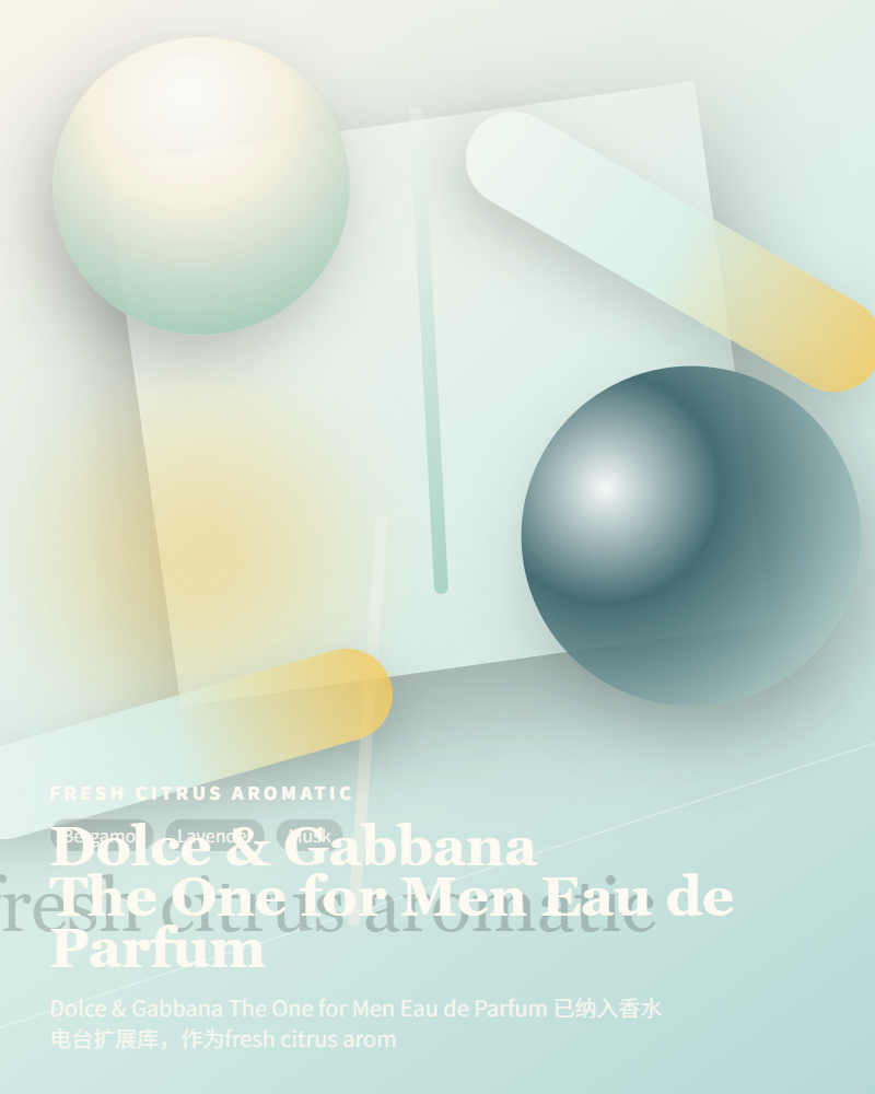 Dolce & Gabbana – The One for Men Eau de Parfum
